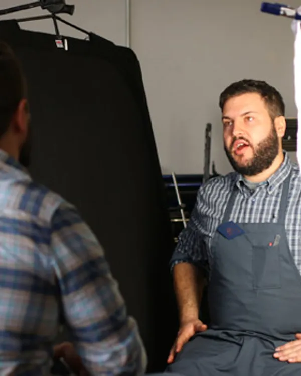 Ryan Howell, co-founder of Rise and Shine Letterpress