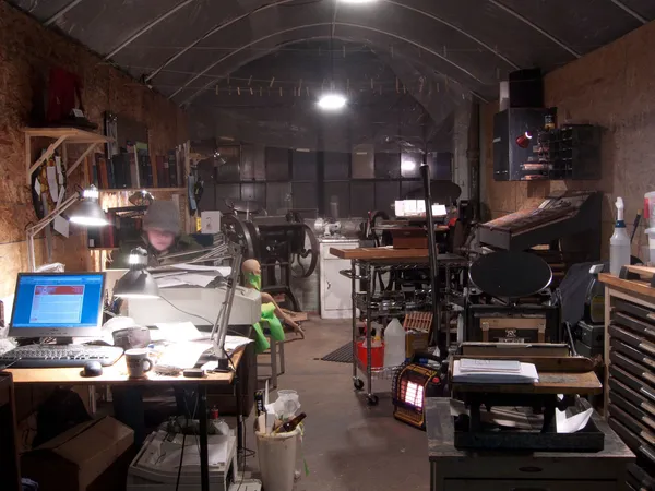 The very first Rise and Shine Letterpress studio in Philadelphia