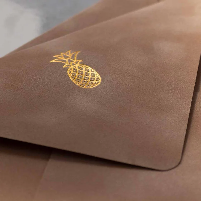 Foil Stamped Velvet Envelopes